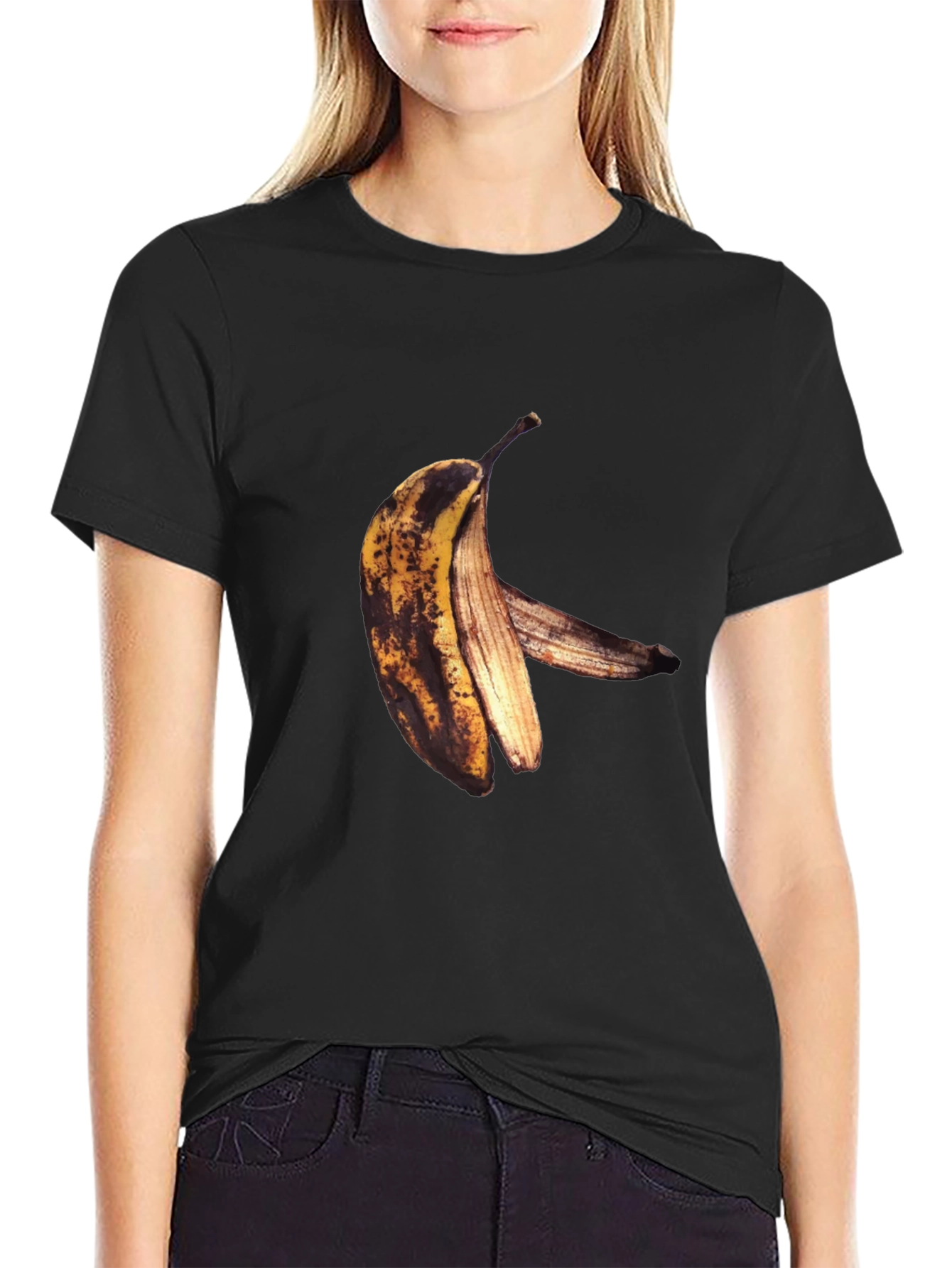 Banana Graphic Black T-Shirt - Unique Fruit Tee