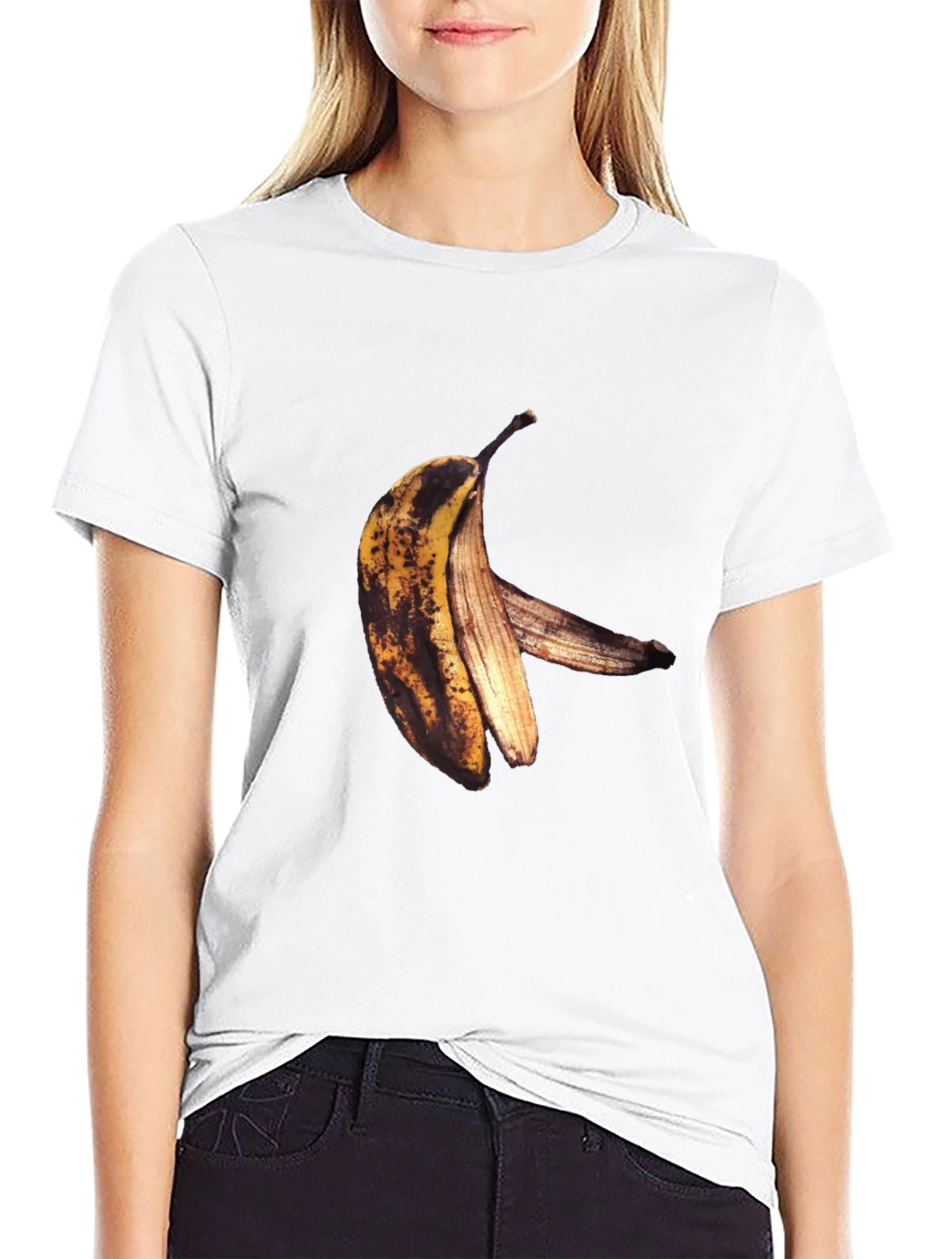 Banana Graphic Black T-Shirt - Unique Fruit Tee