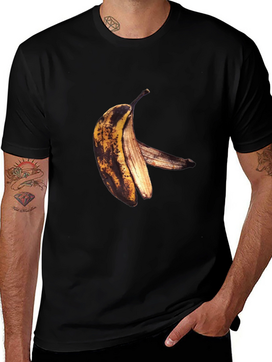 Banana Graphic Black T-Shirt - Unique Fruit Tee