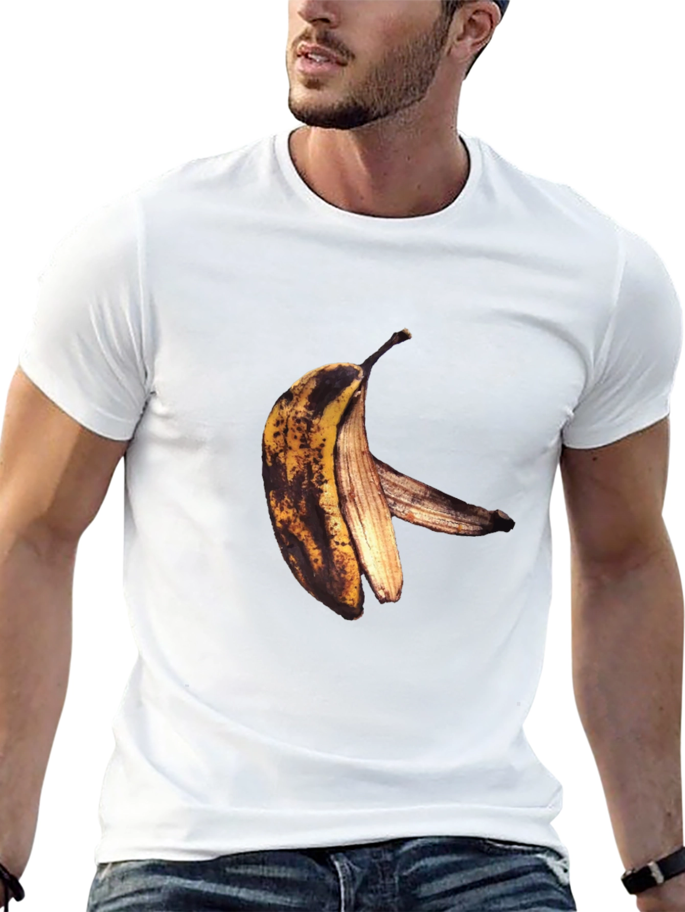 Banana Graphic Black T-Shirt - Unique Fruit Tee