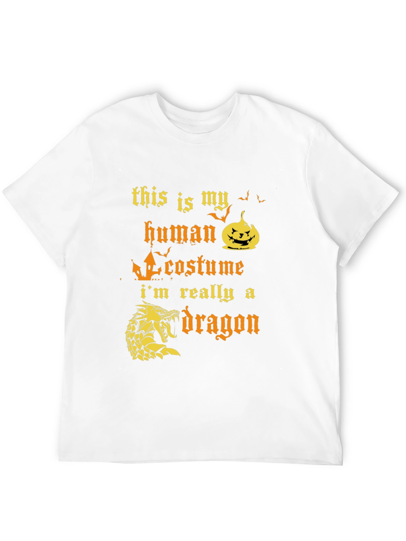 Human Costume Dragon T-Shirt Halloween Apparel