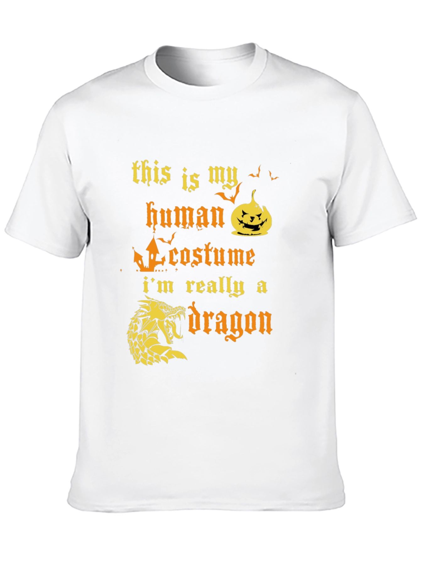 Human Costume Dragon T-Shirt Halloween Apparel