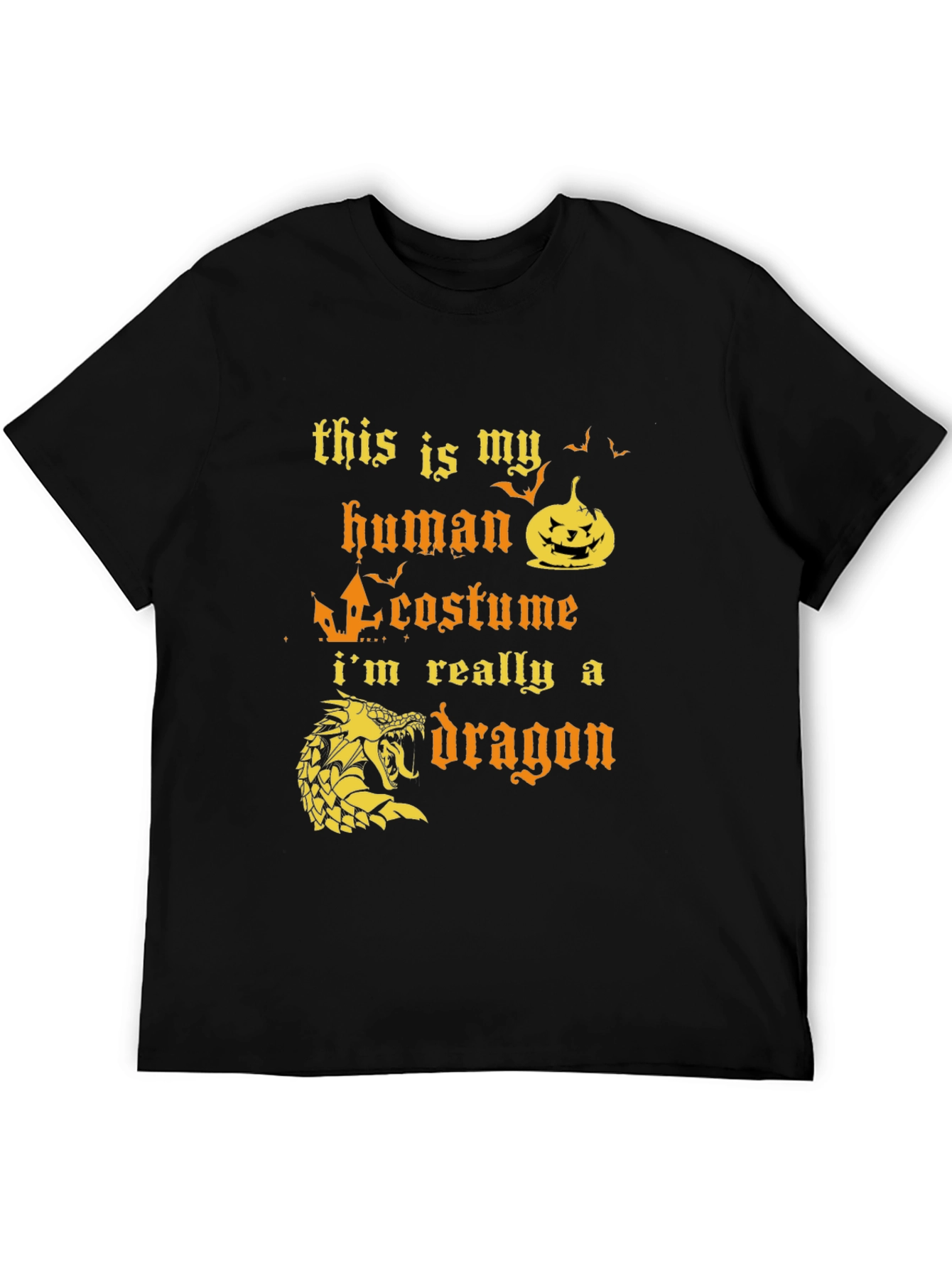 Human Costume Dragon T-Shirt Halloween Apparel
