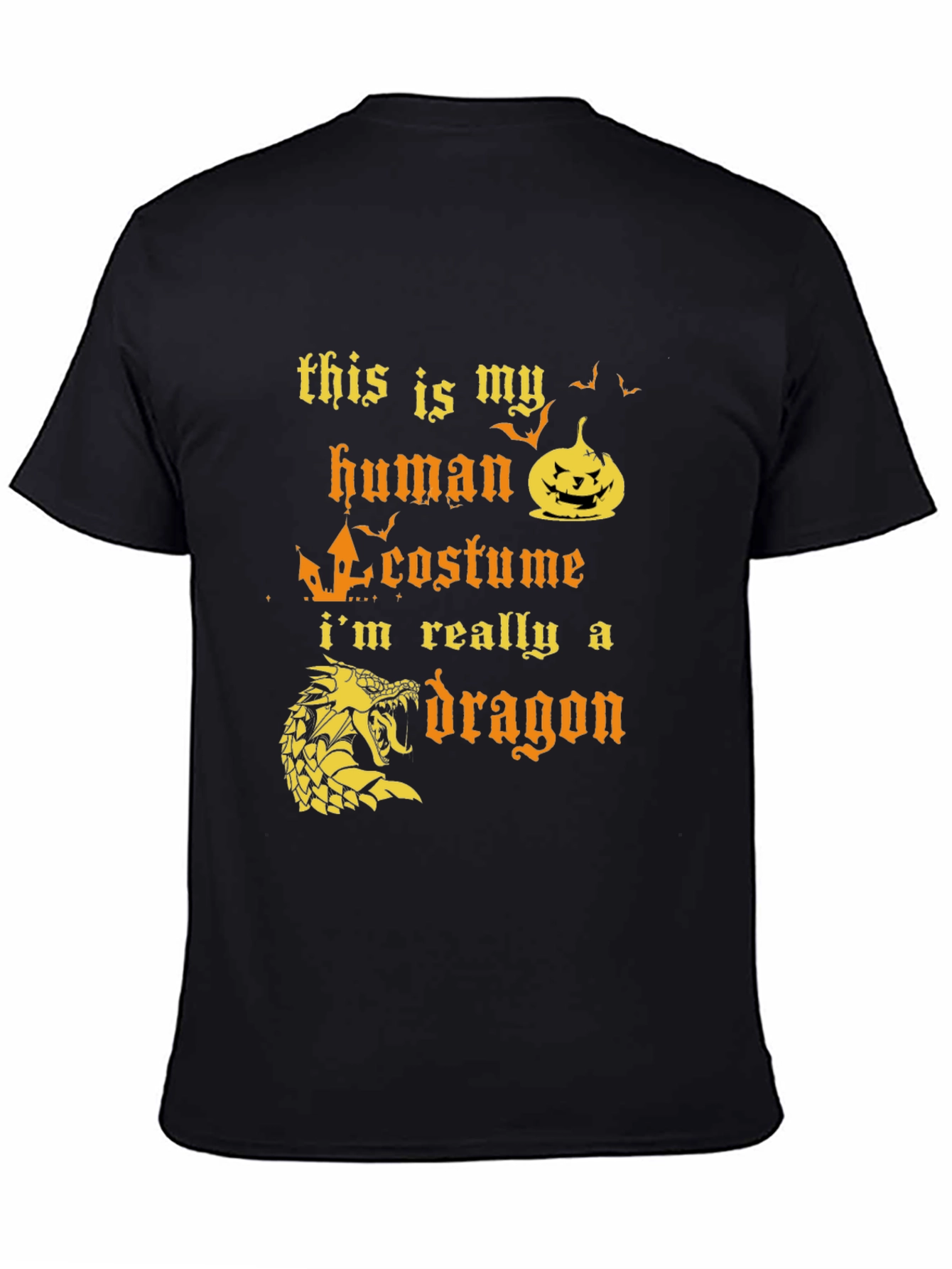 Human Costume Dragon T-Shirt Halloween Apparel