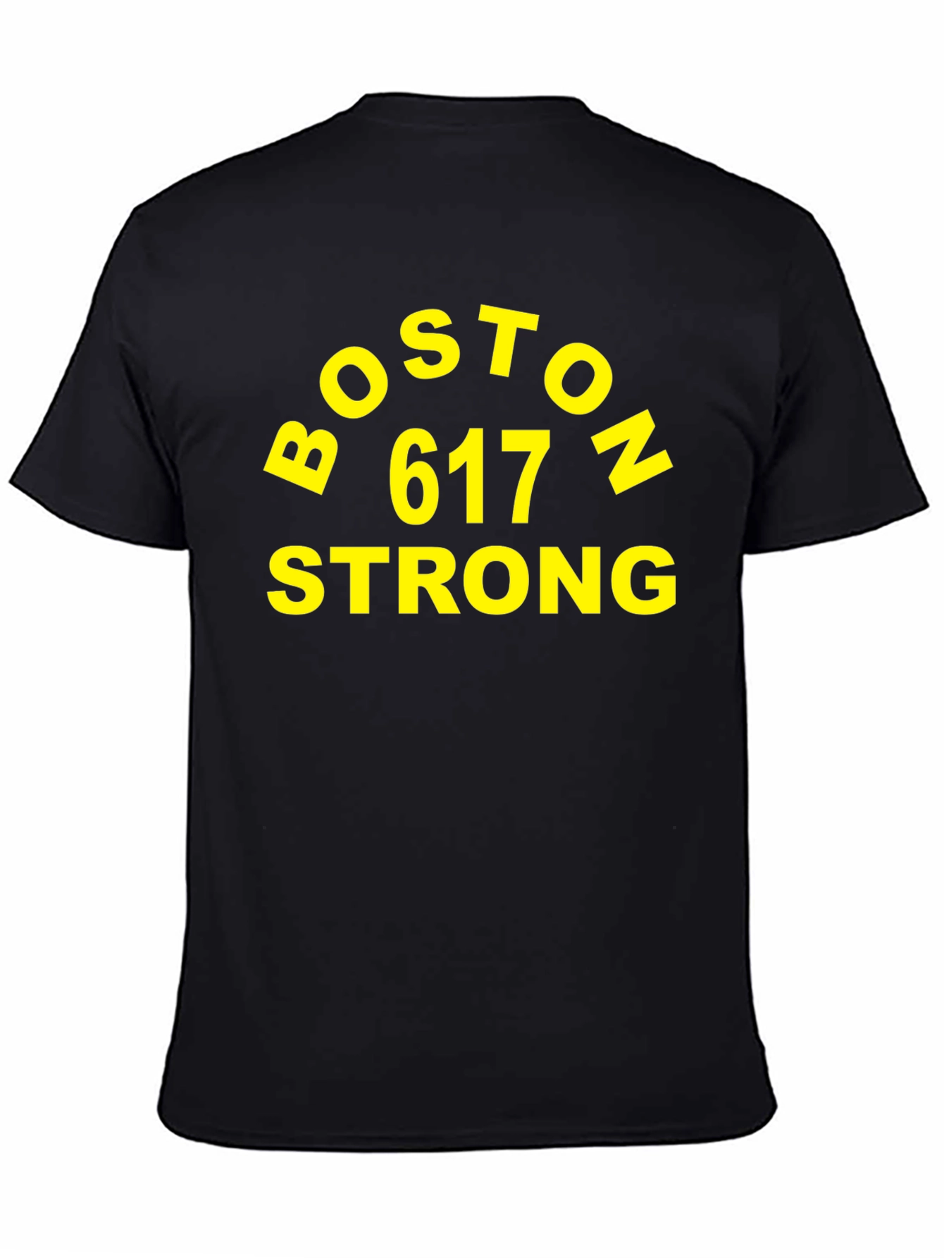 Boston 617 Strong Black T-Shirt