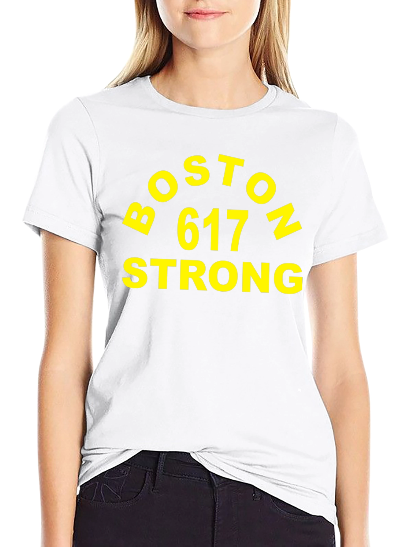 Boston 617 Strong Black T-Shirt