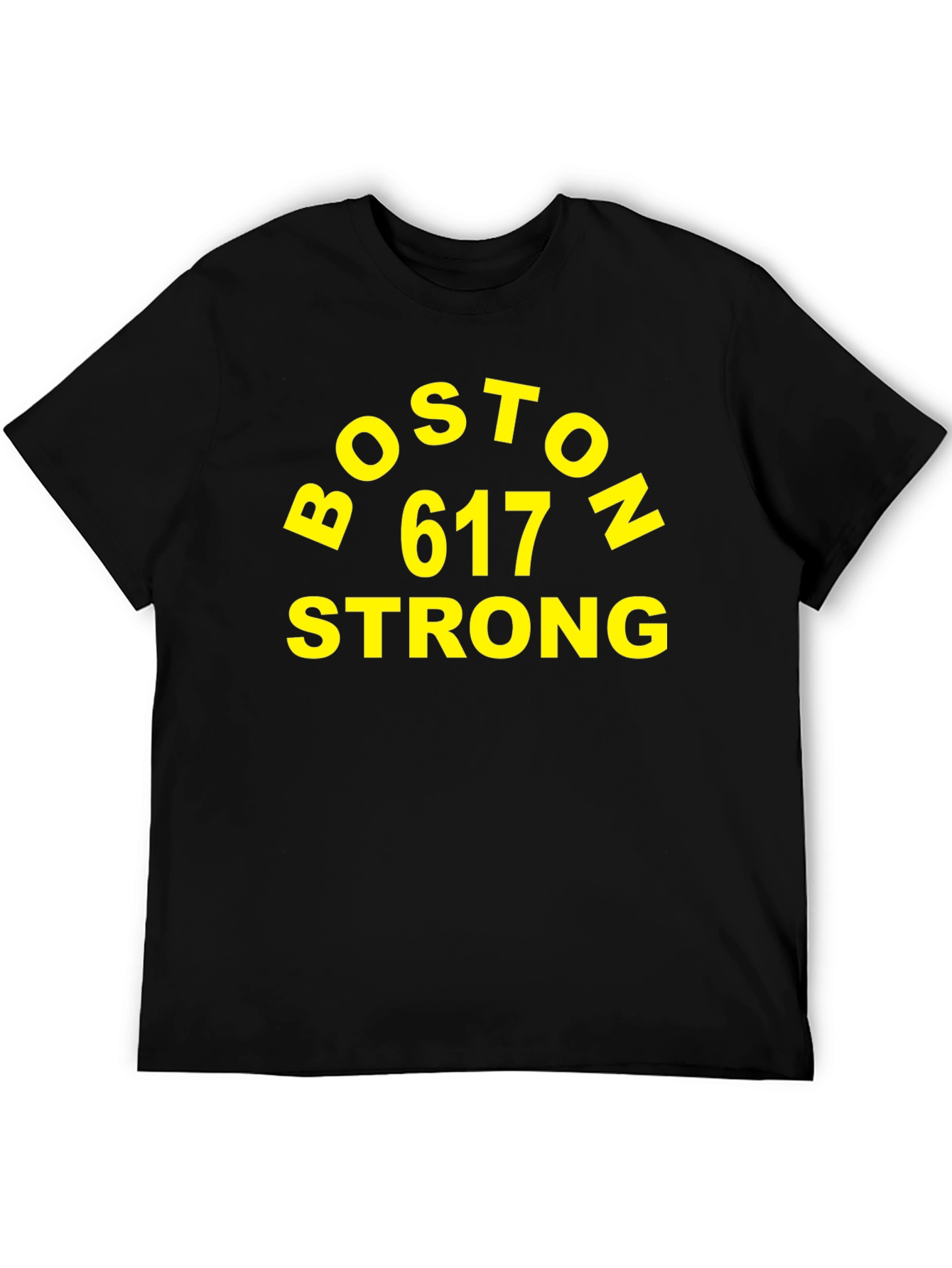 Boston 617 Strong Black T-Shirt