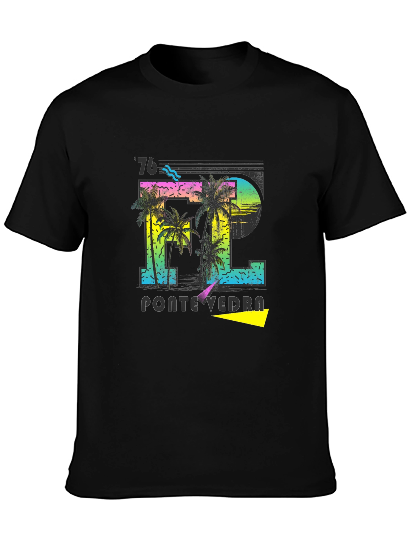 Retro Pontevedra 76 Palm Tree T-Shirt