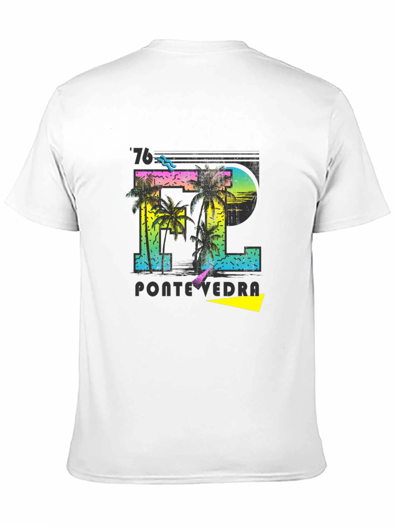 Retro Pontevedra 76 Palm Tree T-Shirt