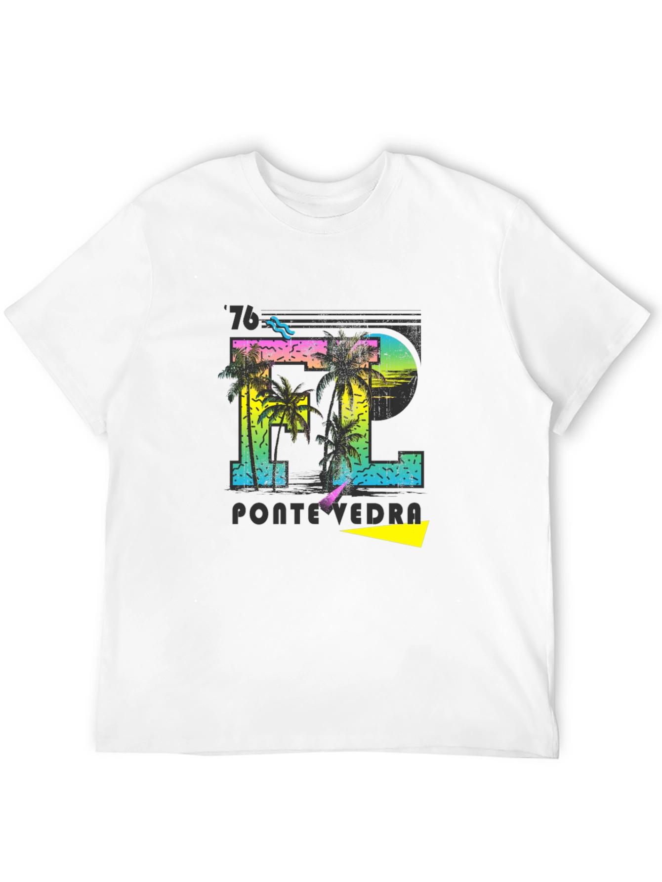 Retro Pontevedra 76 Palm Tree T-Shirt