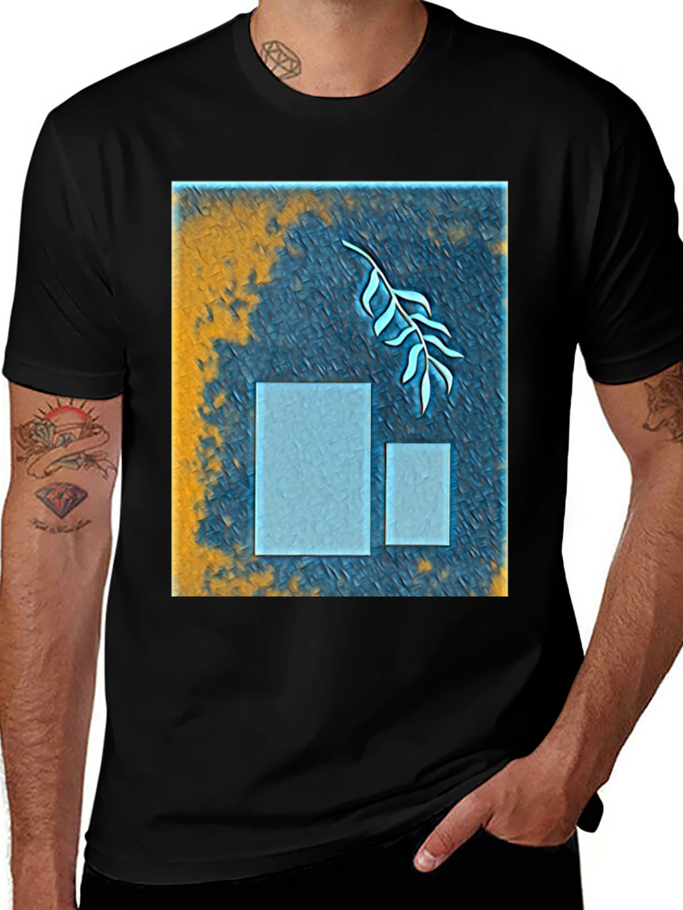Abstract Nature T-Shirt - Modern Graphic Tee