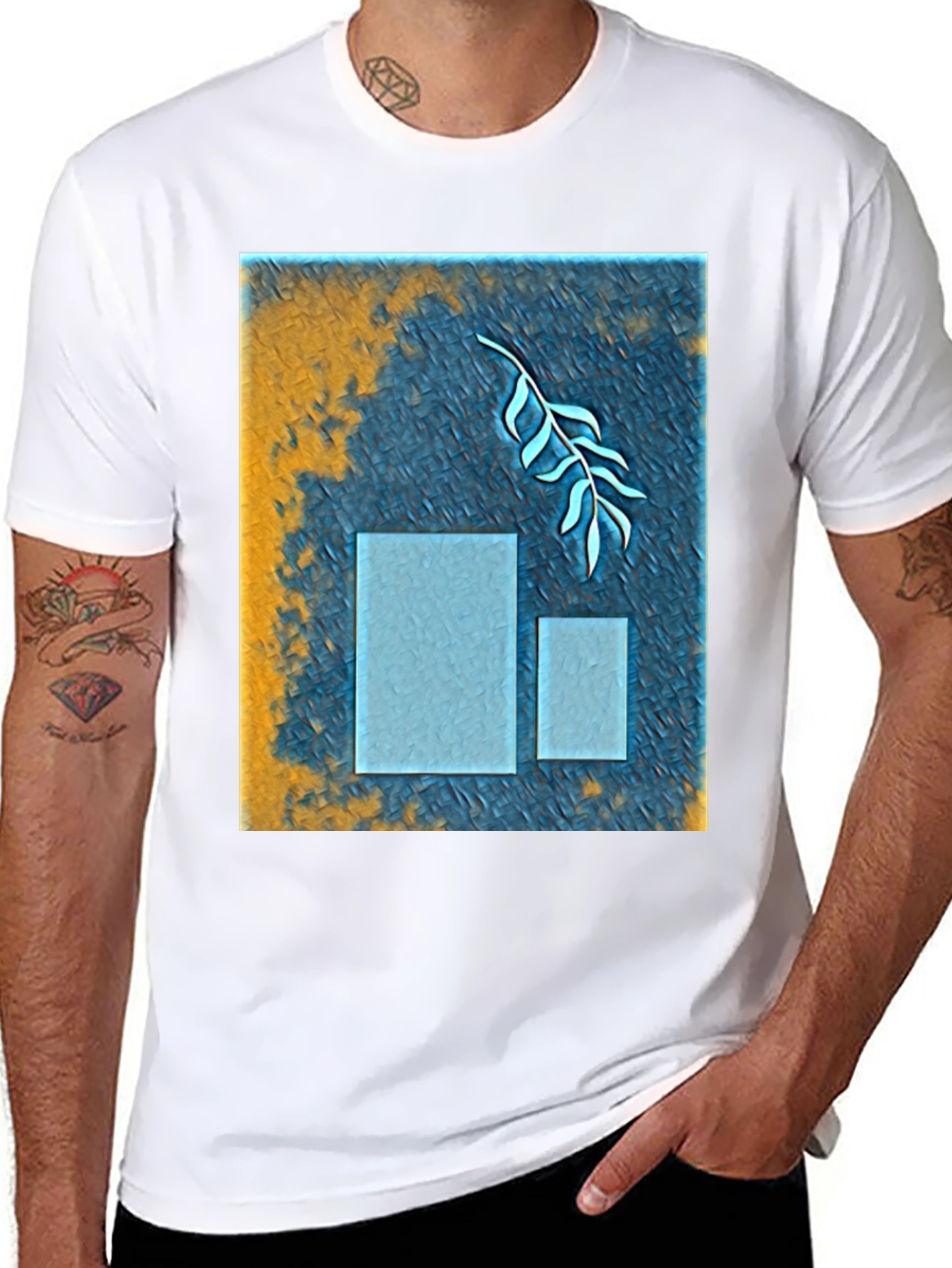 Abstract Nature T-Shirt - Modern Graphic Tee