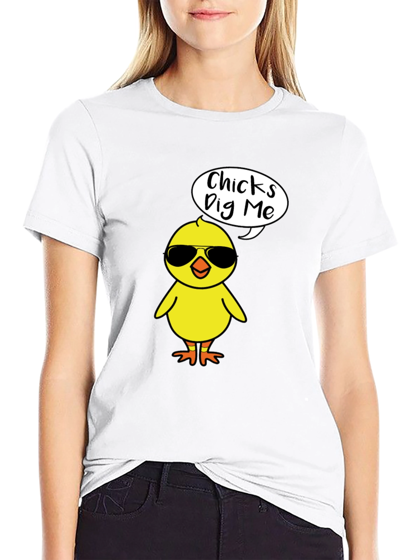 Funny Chicks Dig Me Easter T-Shirt