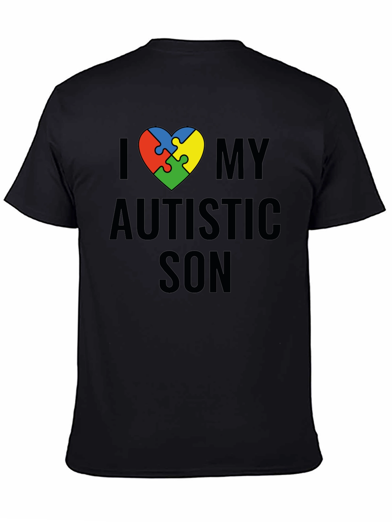 I Love My Autistic Son T-Shirt Awareness