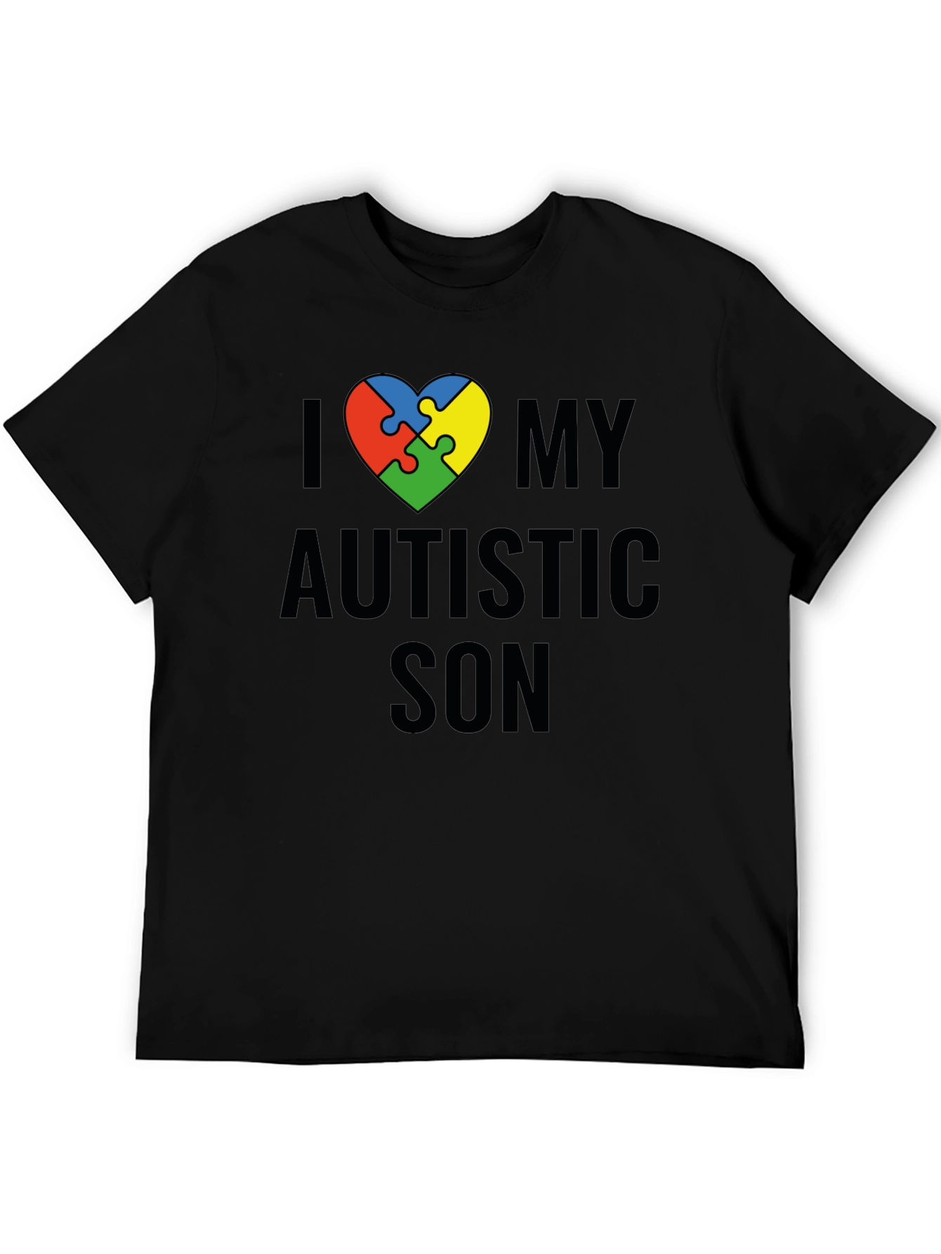 I Love My Autistic Son T-Shirt Awareness