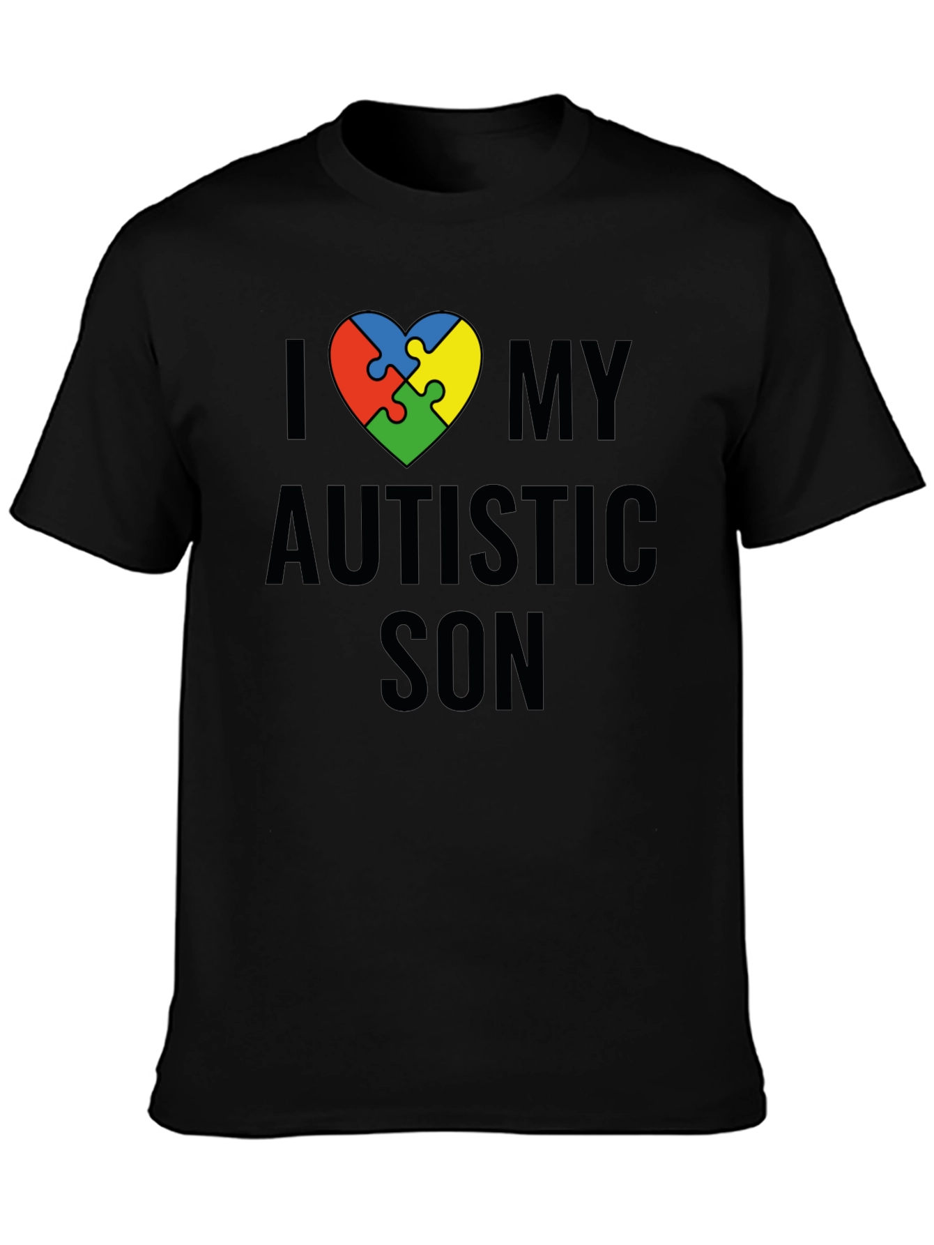 I Love My Autistic Son T-Shirt Awareness