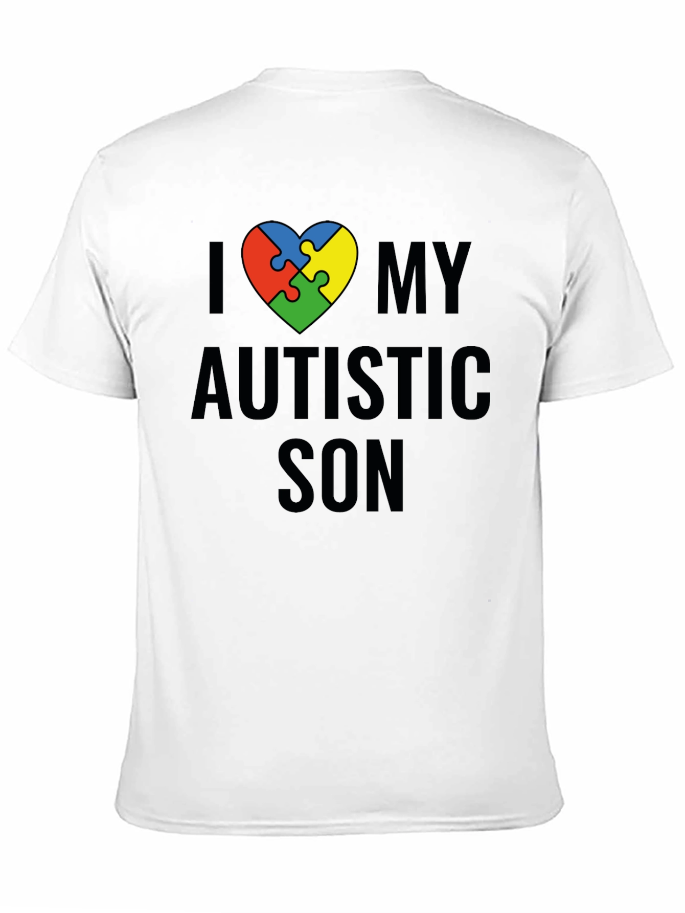 I Love My Autistic Son T-Shirt Awareness