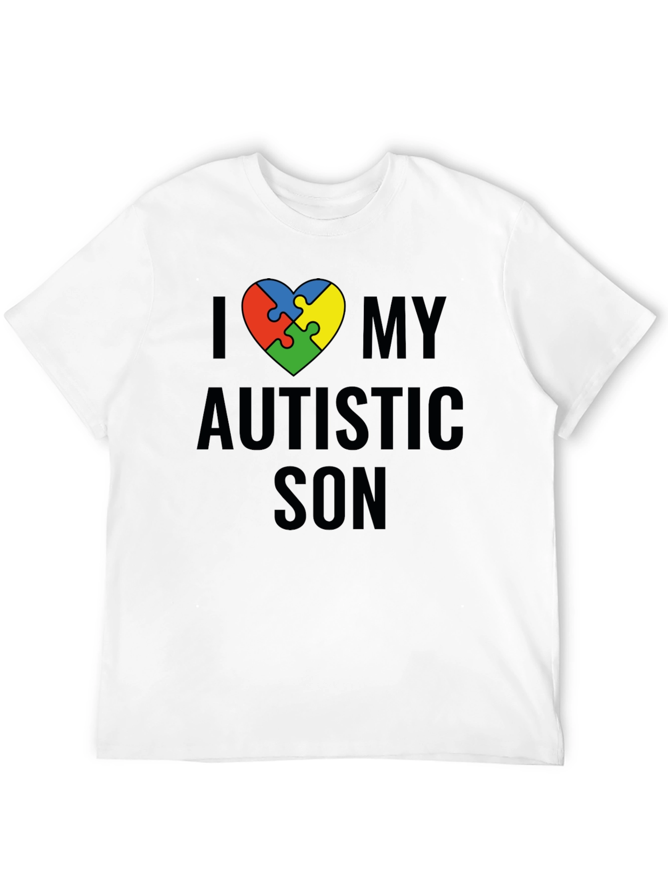 I Love My Autistic Son T-Shirt Awareness