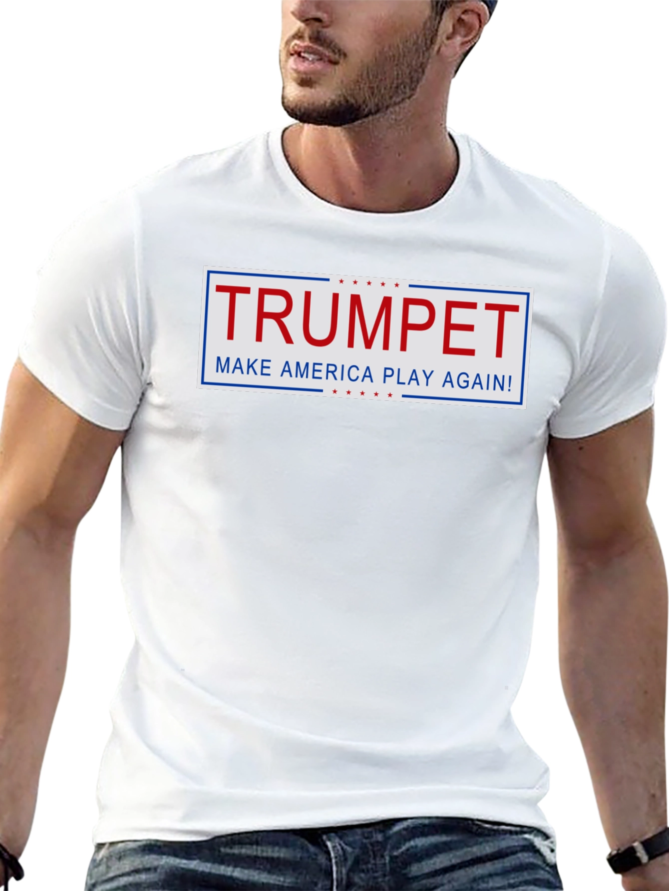 Trumpet - Make America Play Again! Black T-Shirt