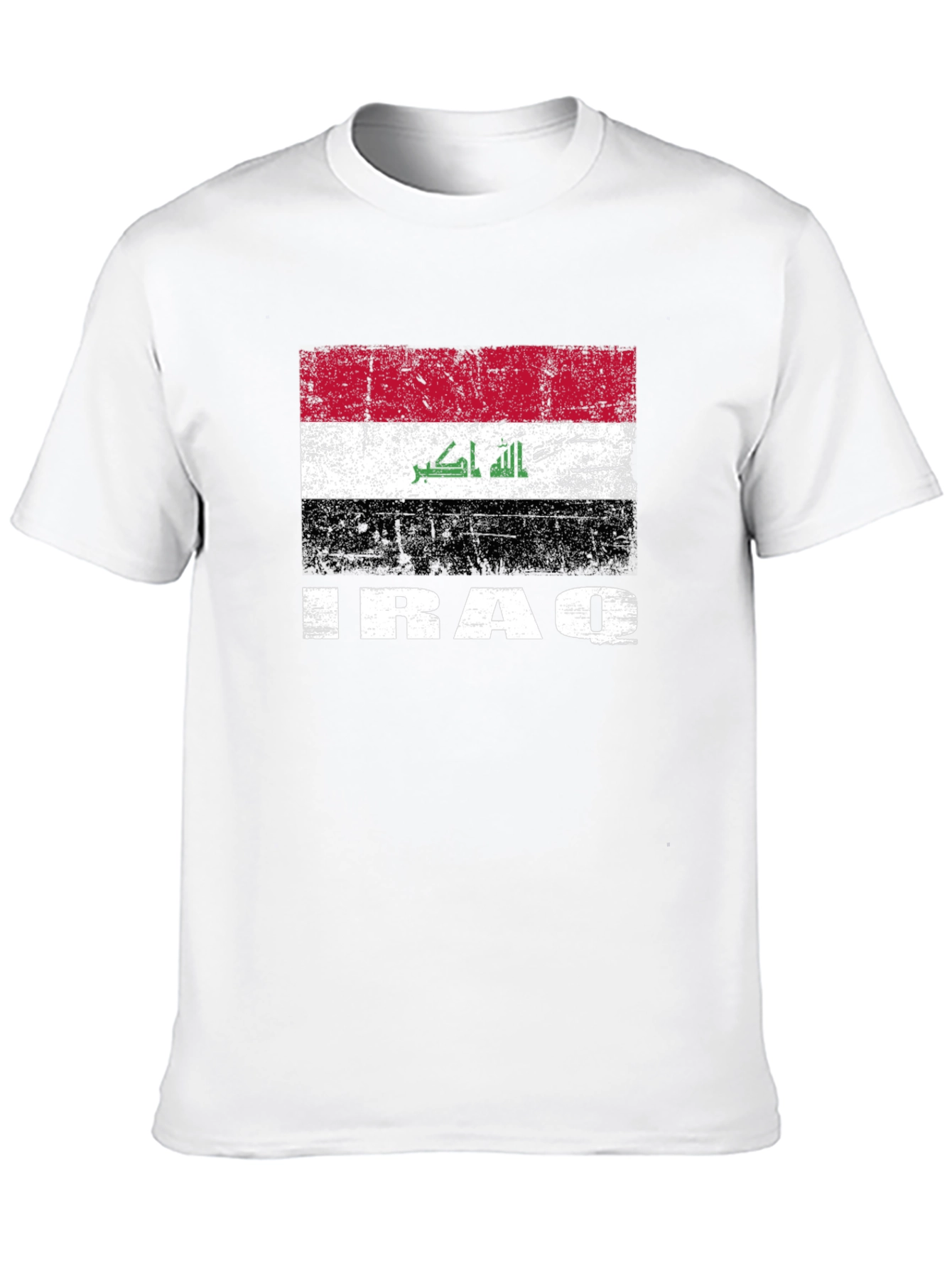 Iraq Flag T-Shirt - Distressed Graphic Tee