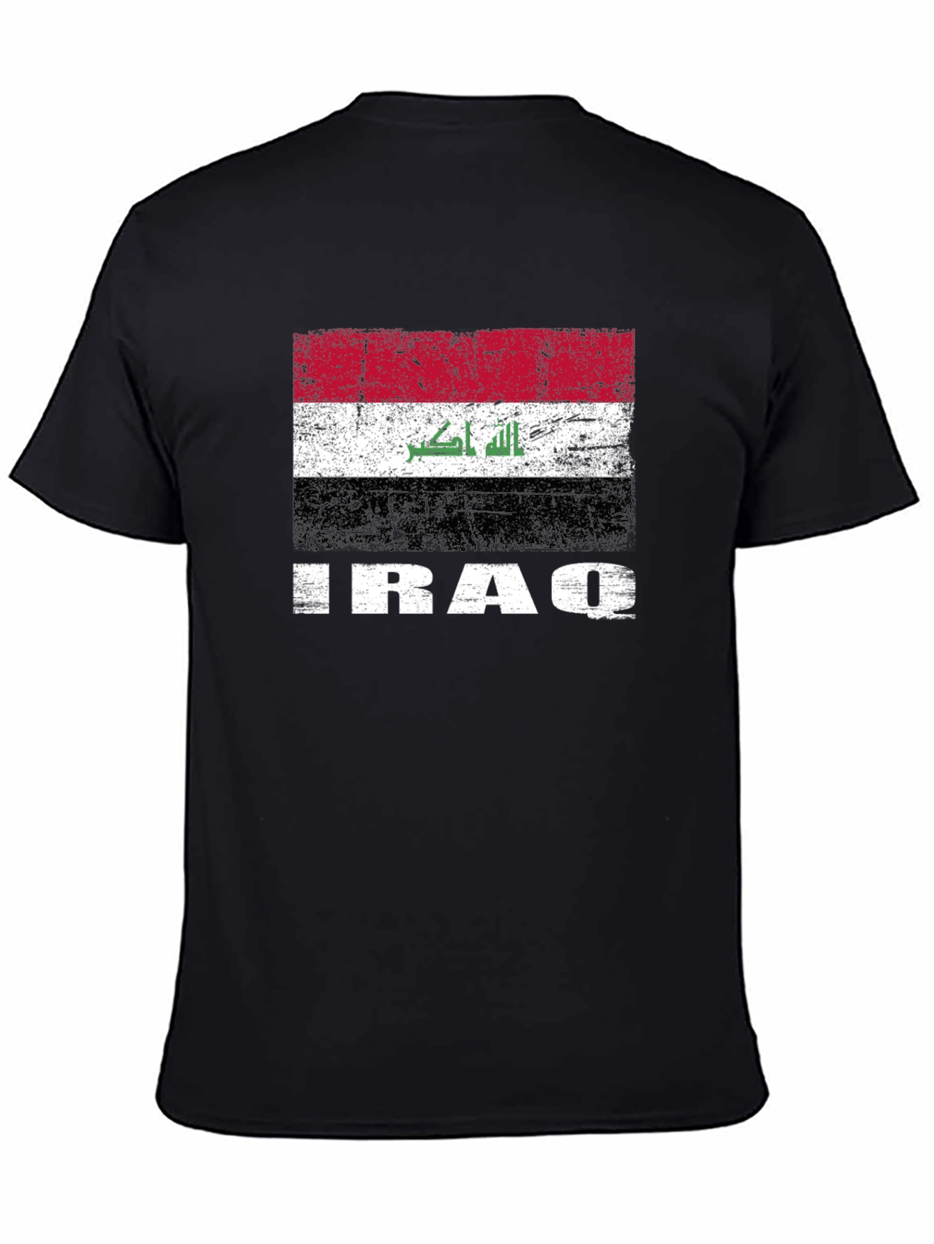 Iraq Flag T-Shirt - Distressed Graphic Tee