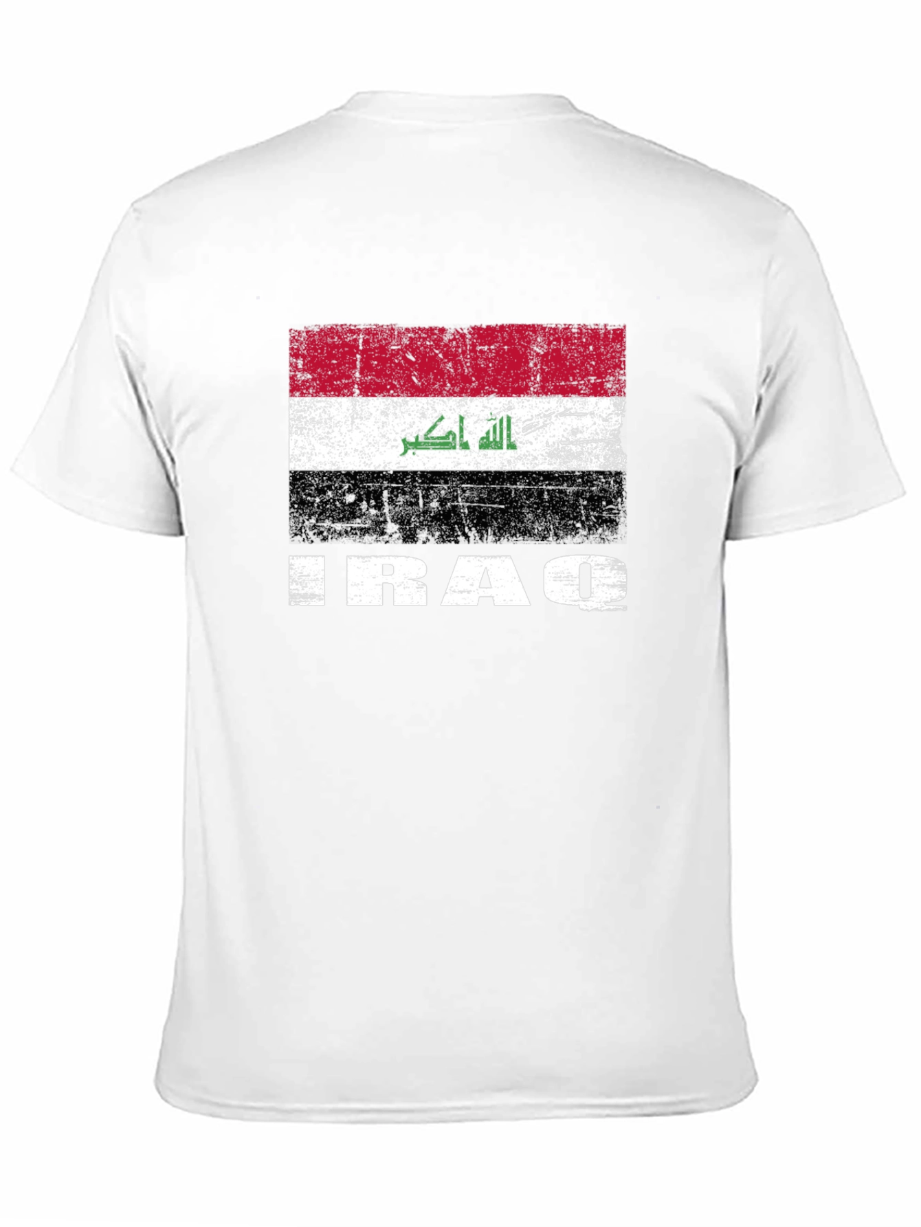 Iraq Flag T-Shirt - Distressed Graphic Tee
