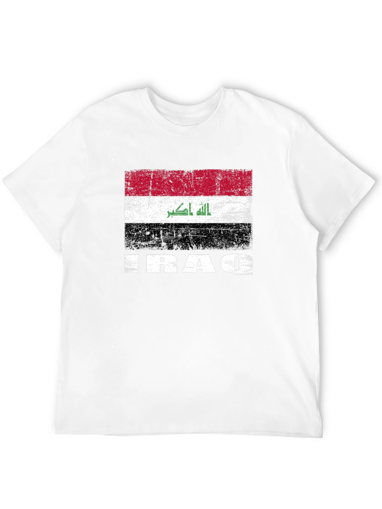 Iraq Flag T-Shirt - Distressed Graphic Tee