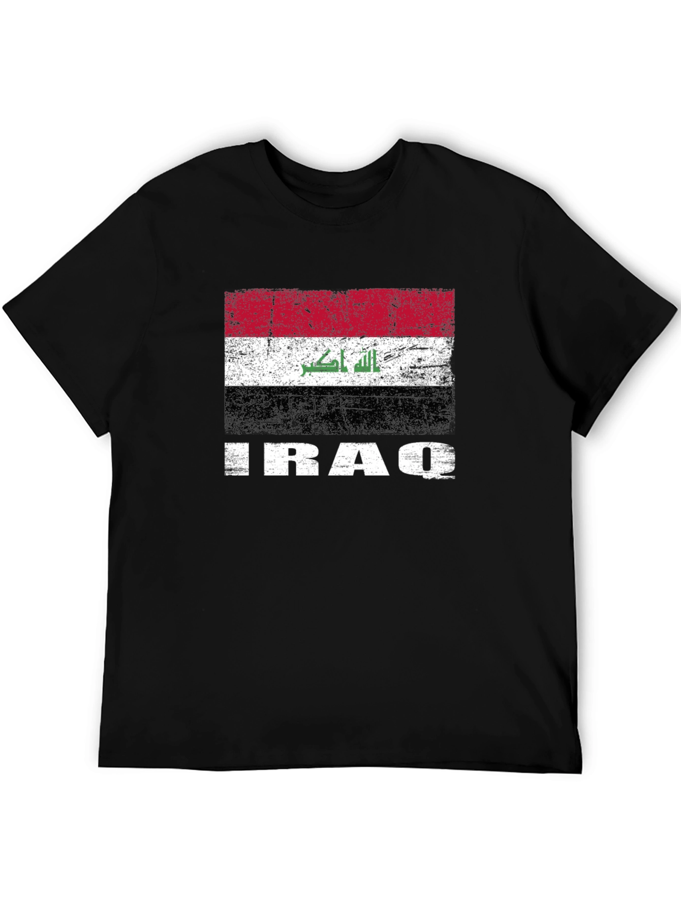 Iraq Flag T-Shirt - Distressed Graphic Tee