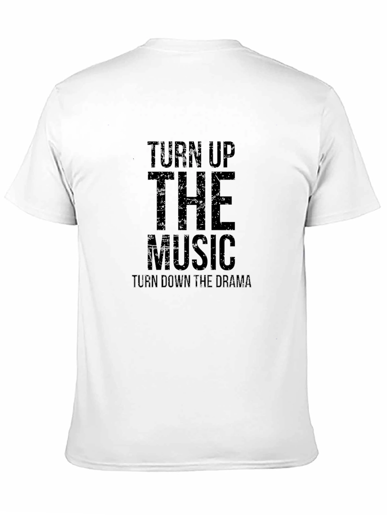 Turn Up The Music Graphic Tee - Black