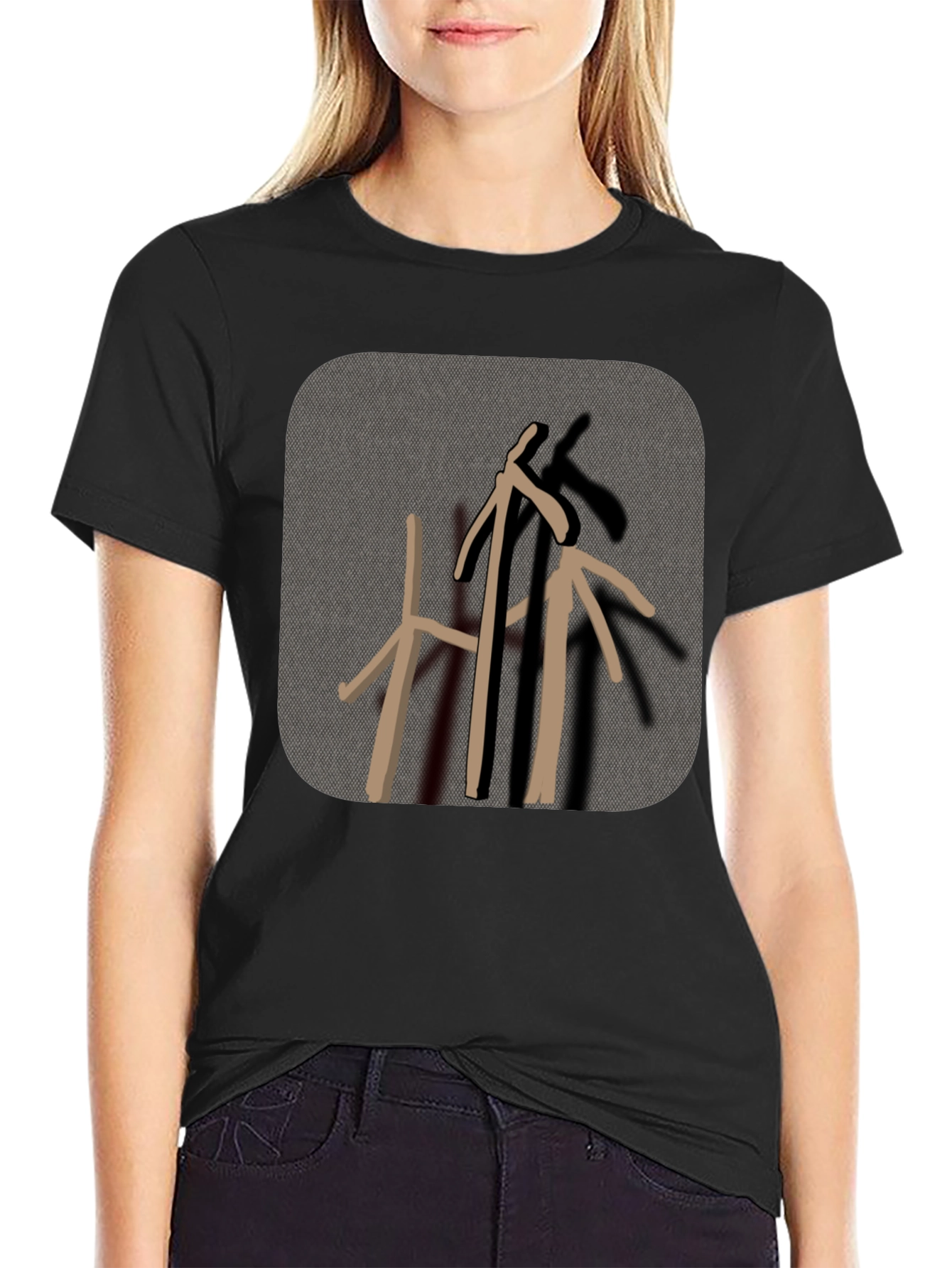 Abstract Graphic Print T-Shirt - Casual Style