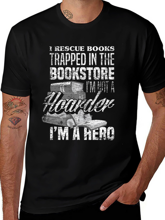 Book Rescue Hero T-Shirt - Book Lover Tee