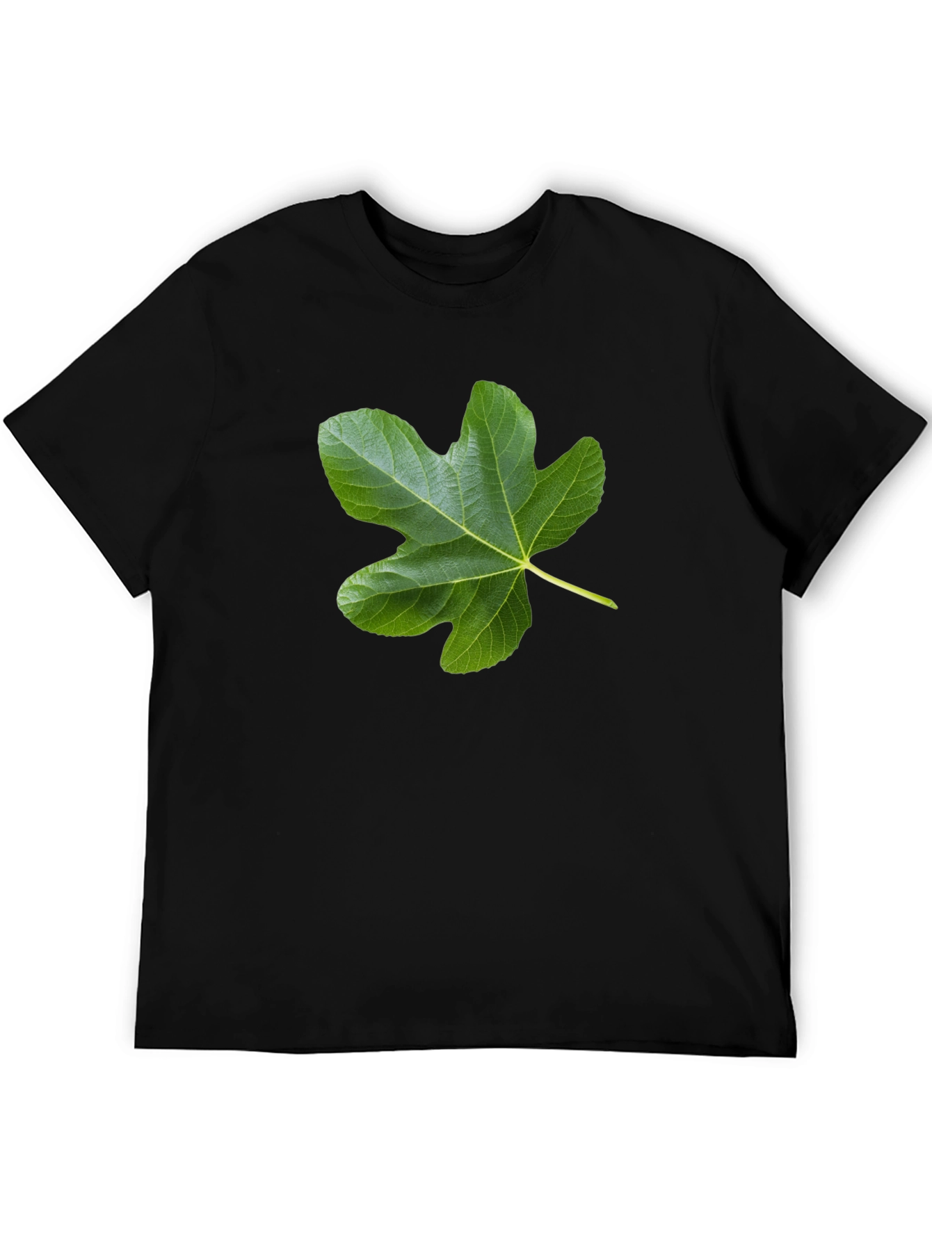 Fig Leaf Tee - Nature Inspired Black T-Shirt