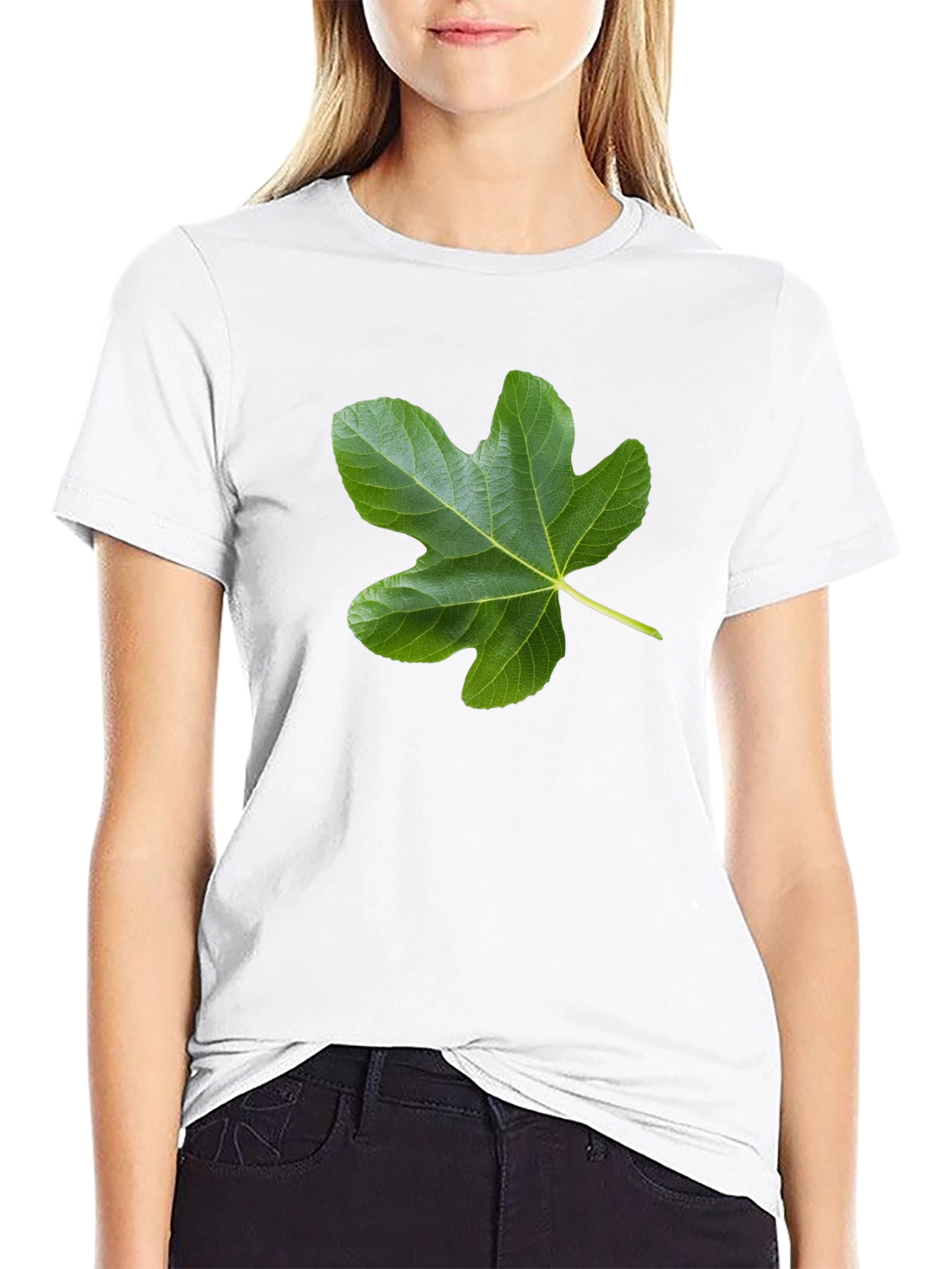 Fig Leaf Tee - Nature Inspired Black T-Shirt