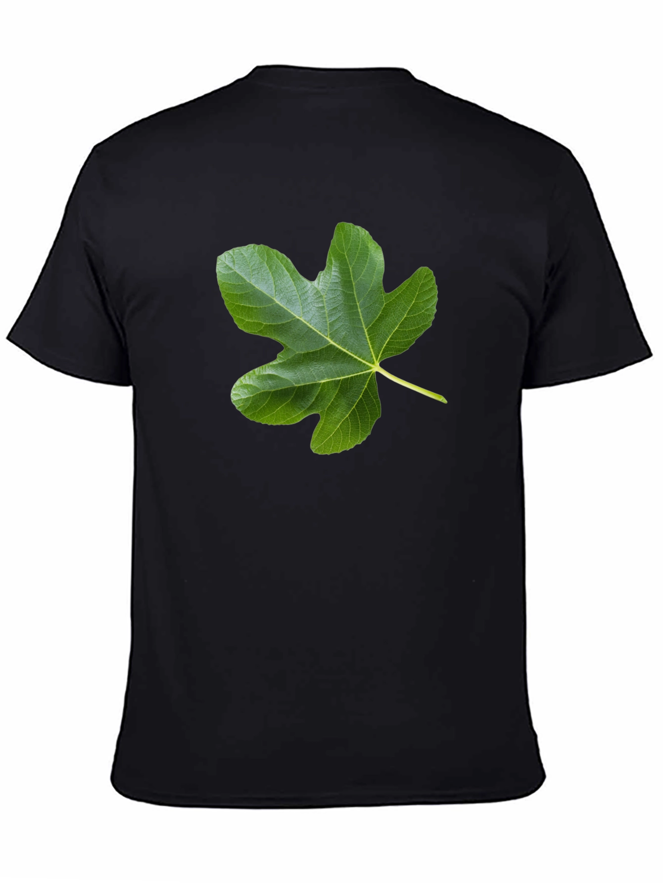 Fig Leaf Tee - Nature Inspired Black T-Shirt