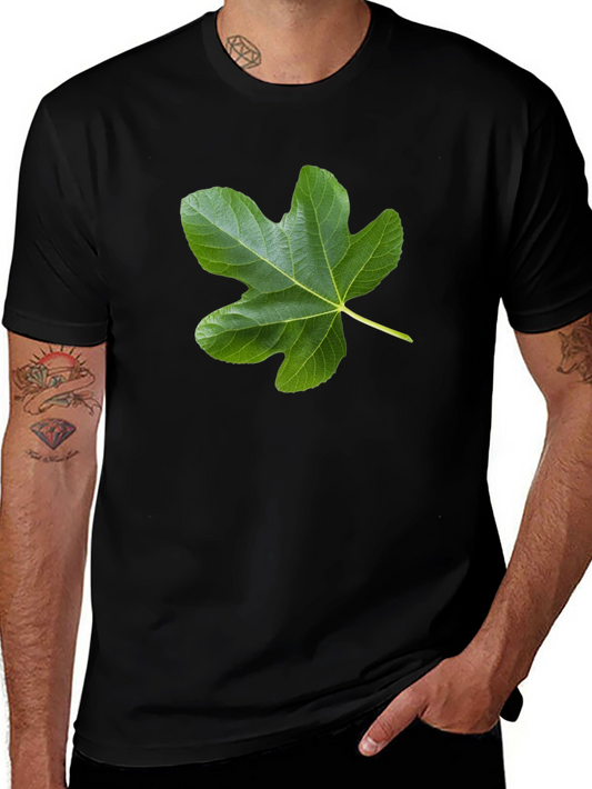 Fig Leaf Tee - Nature Inspired Black T-Shirt