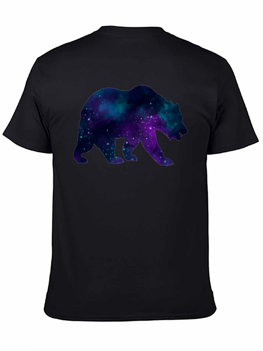 Galaxy Bear Black T-Shirt