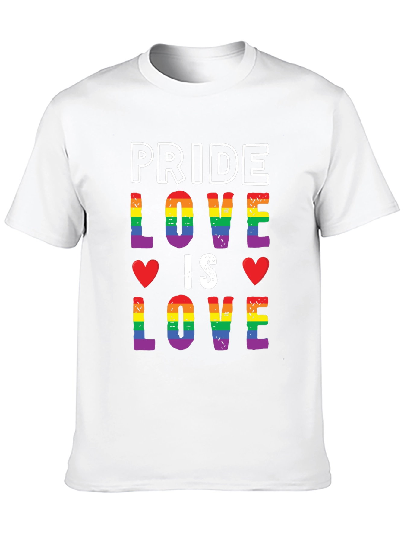 Pride Love is Love Rainbow T-Shirt
