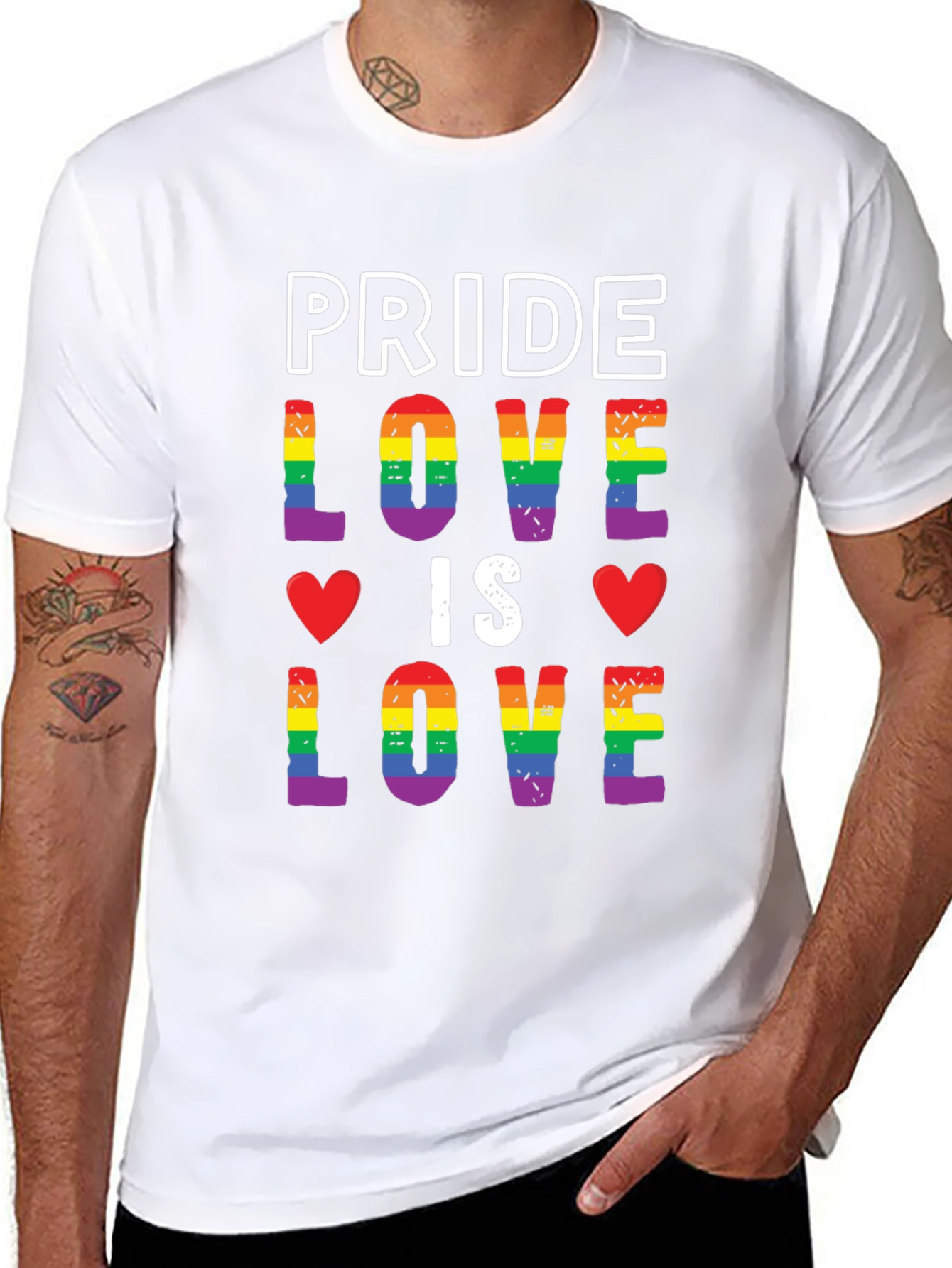 Pride Love is Love Rainbow T-Shirt