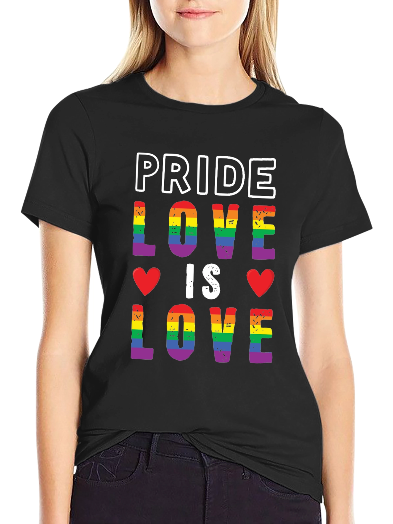 Pride Love is Love Rainbow T-Shirt