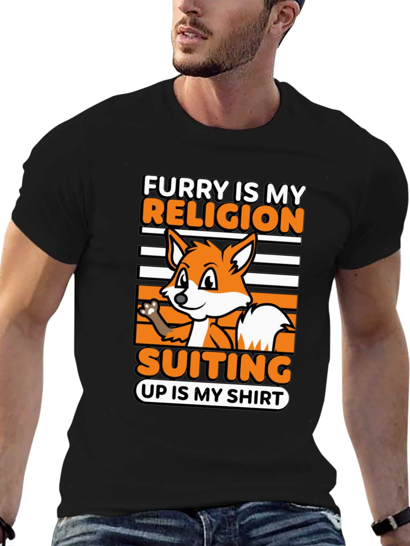 Furry Is My Religion Suiting Up T-Shirt