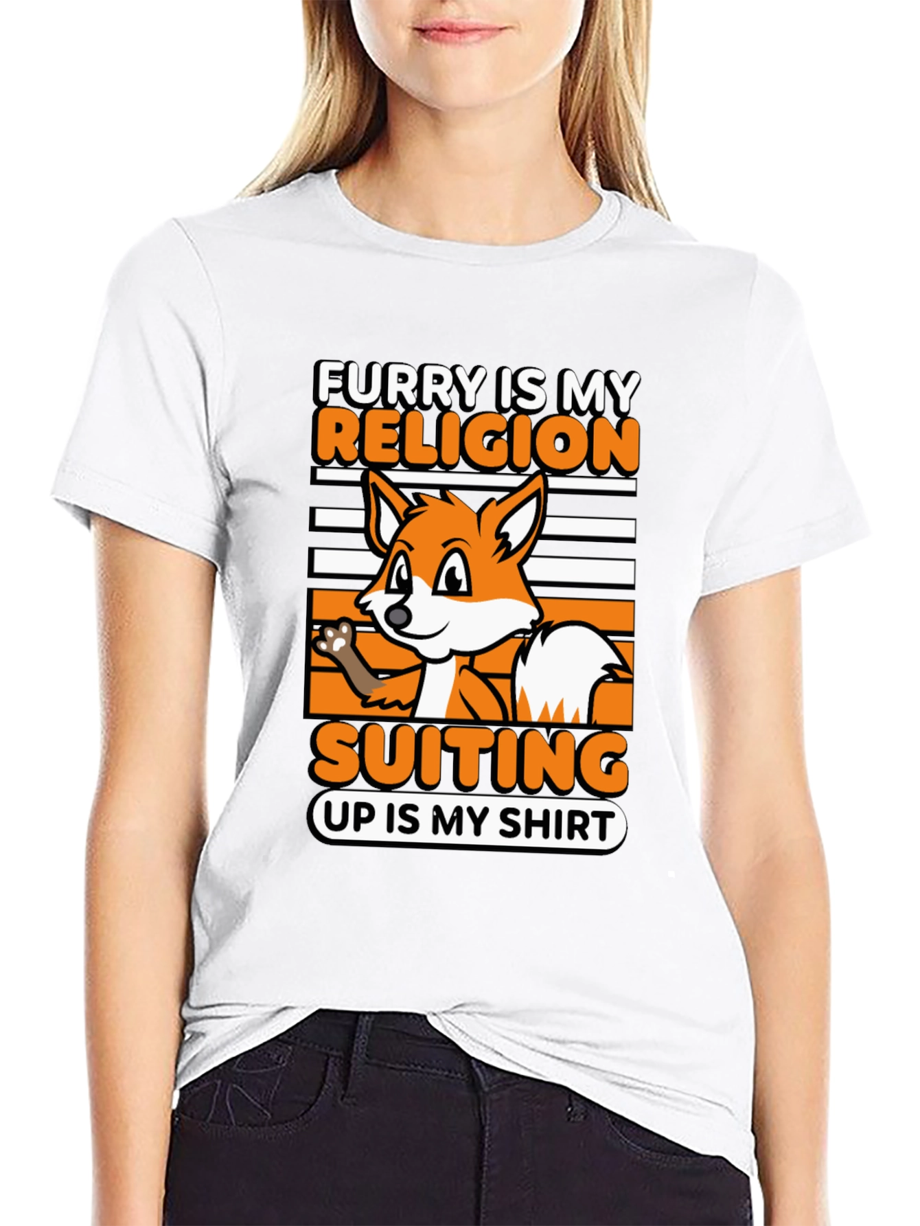 Furry Is My Religion Suiting Up T-Shirt
