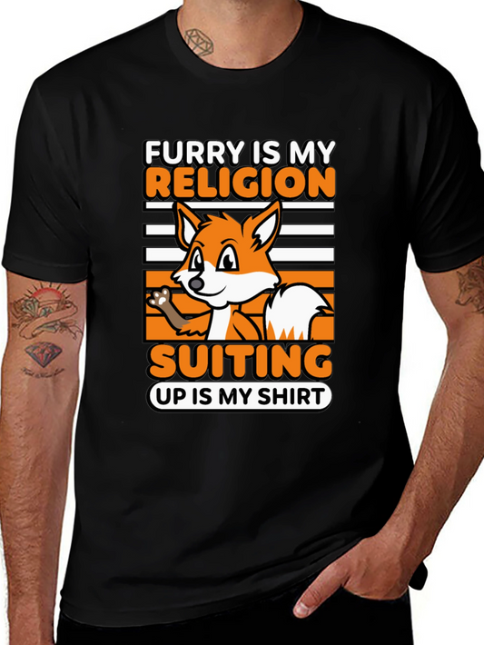 Furry Is My Religion Suiting Up T-Shirt