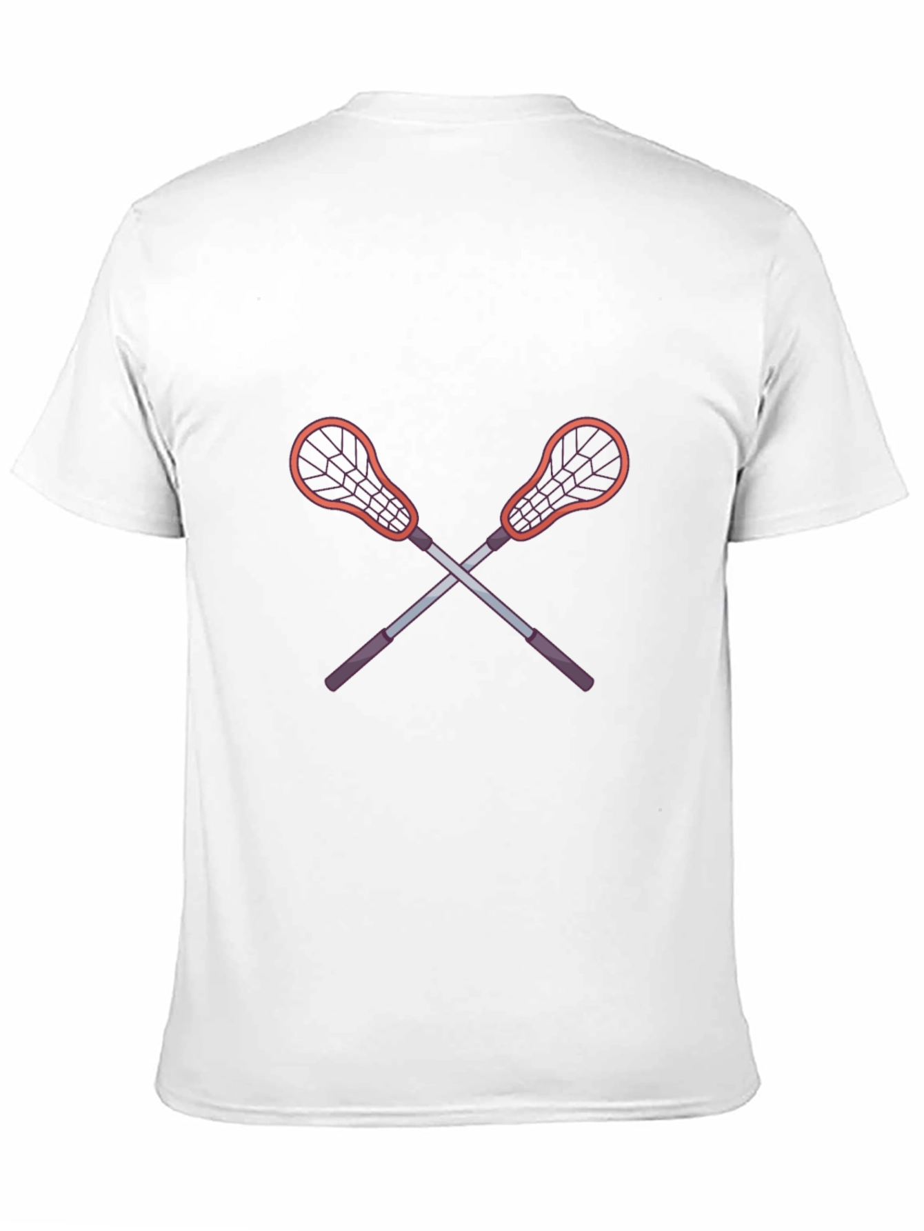 Lacrosse Sticks Graphic Tee - Sporty Casual Style