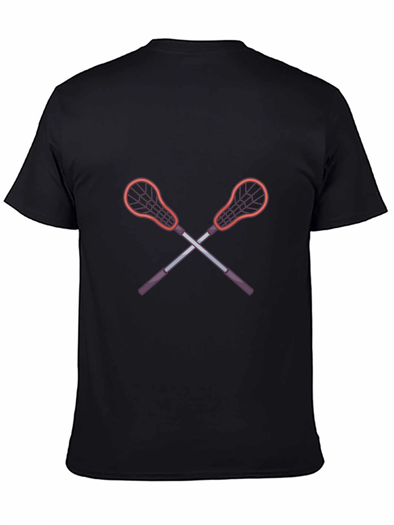 Lacrosse Sticks Graphic Tee - Sporty Casual Style