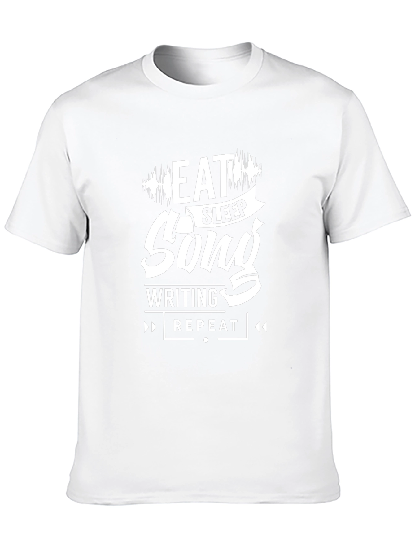 Eat Sleep Songwriting Repeat Black Graphic Tee
