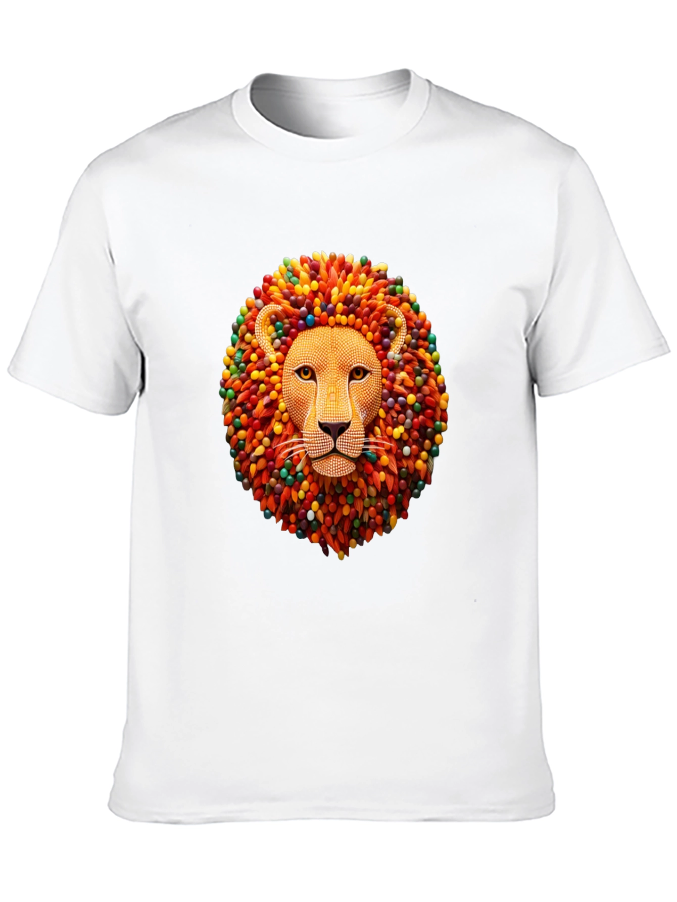 Lion Head Graphic Black T-Shirt
