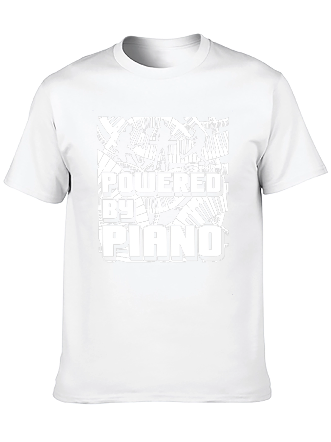 Powered By Piano Black Graphic Tee