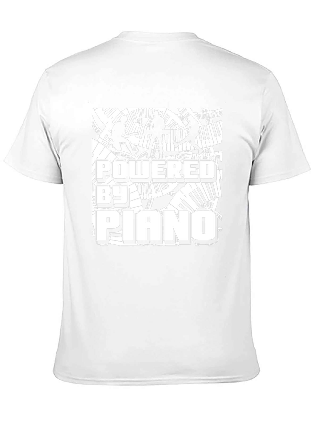 Powered By Piano Black Graphic Tee