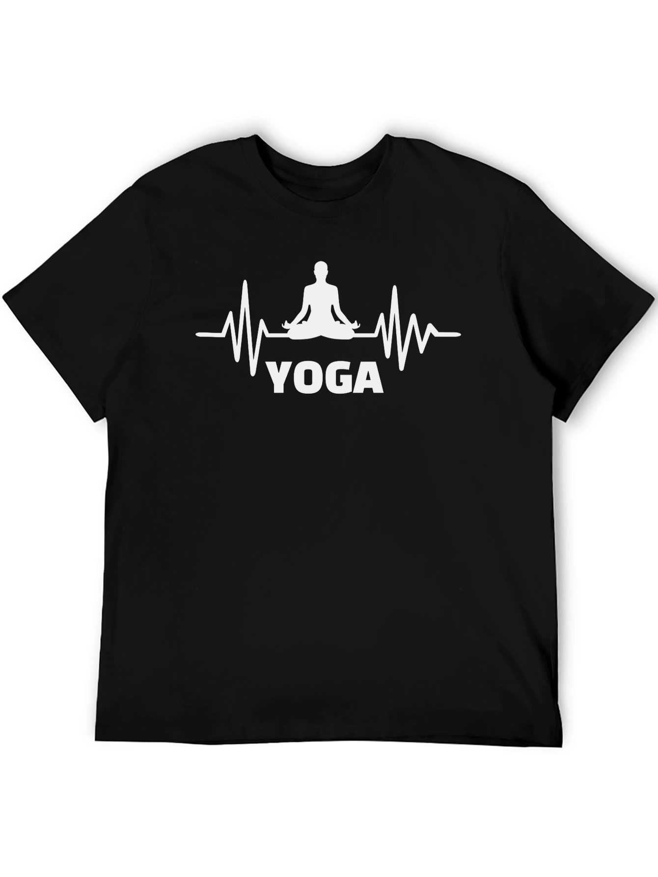 Yoga Heartbeat Graphic Tee - Meditate in Style