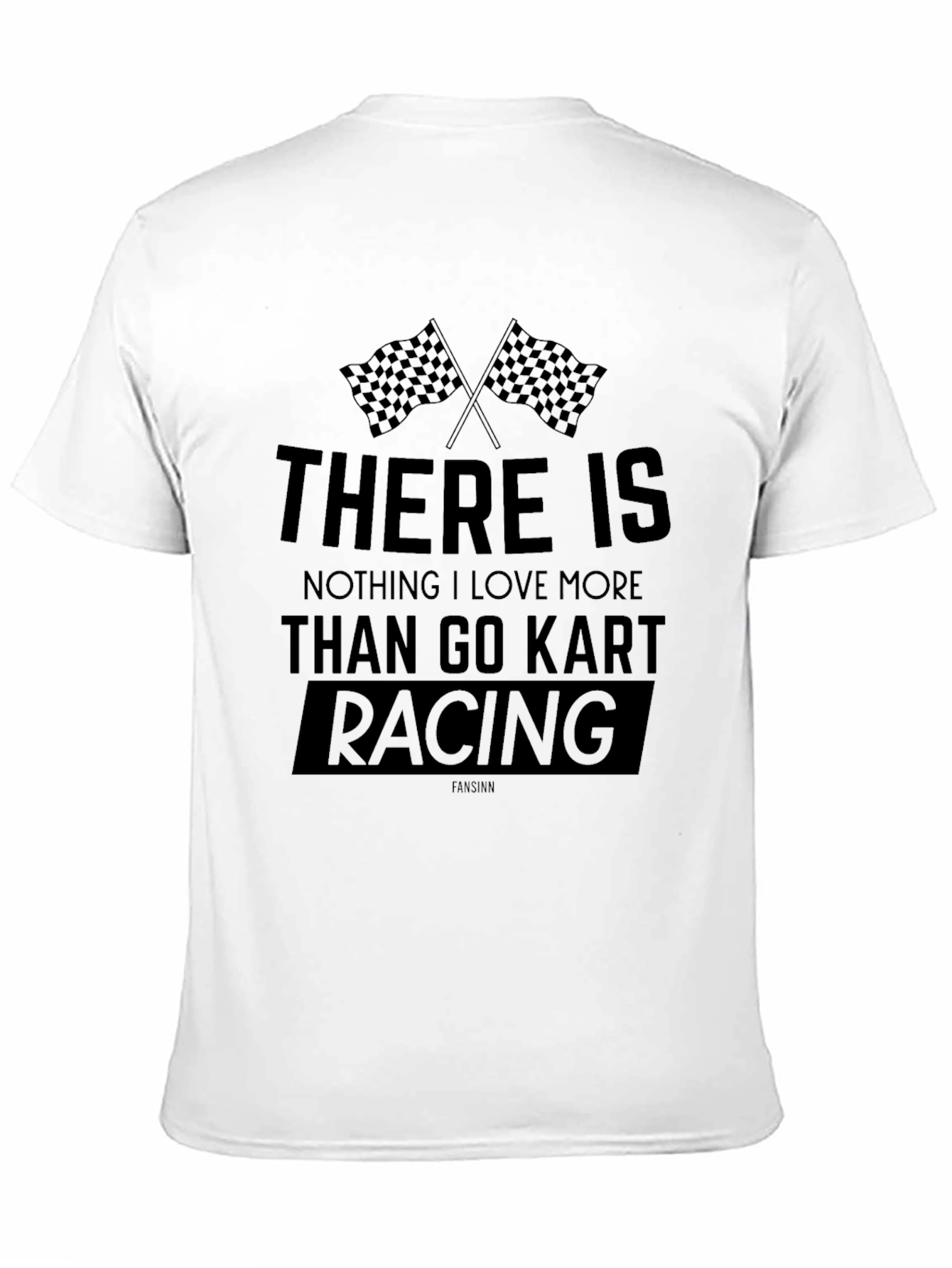 Go Kart Racing Graphic Tee - Black Cotton
